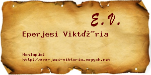 Eperjesi Viktória névjegykártya